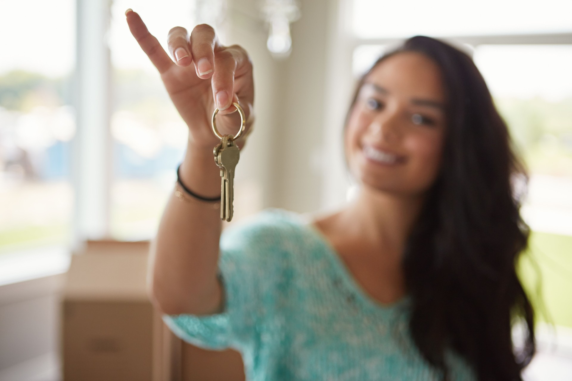 The keys to her new home