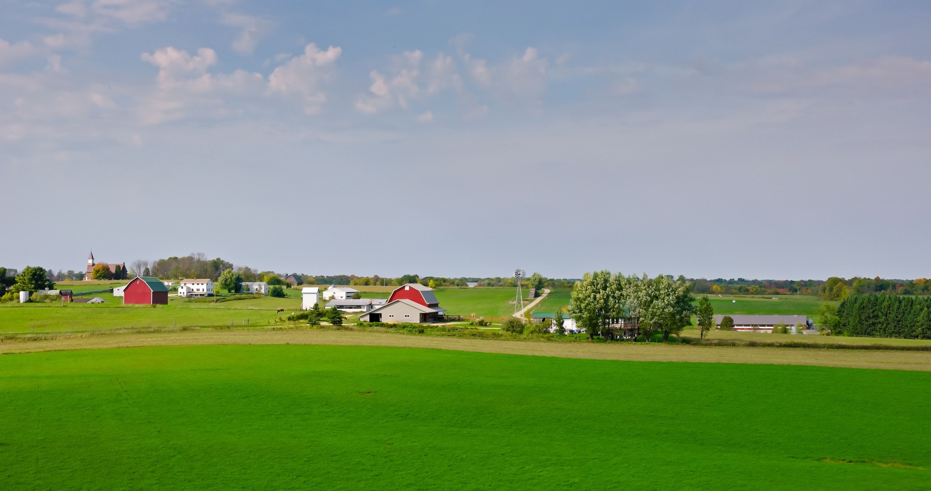 Hillsboro, Wisconsin on Cloudy, Fall Day